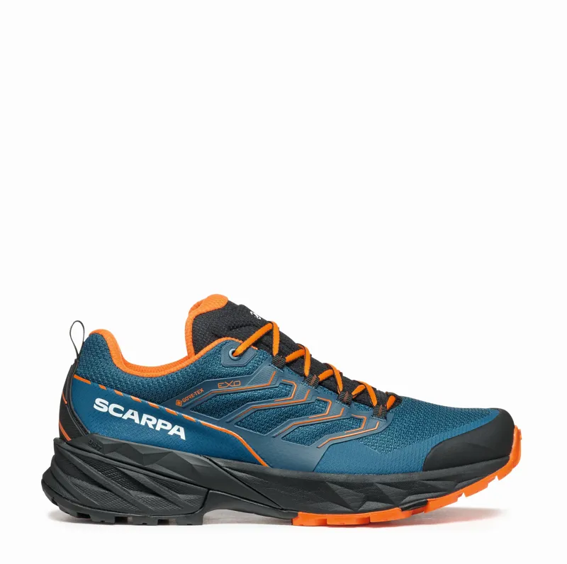 Scarpa Mens Rush GTX 2 Shoes - Cosmic Blue-Orange-1